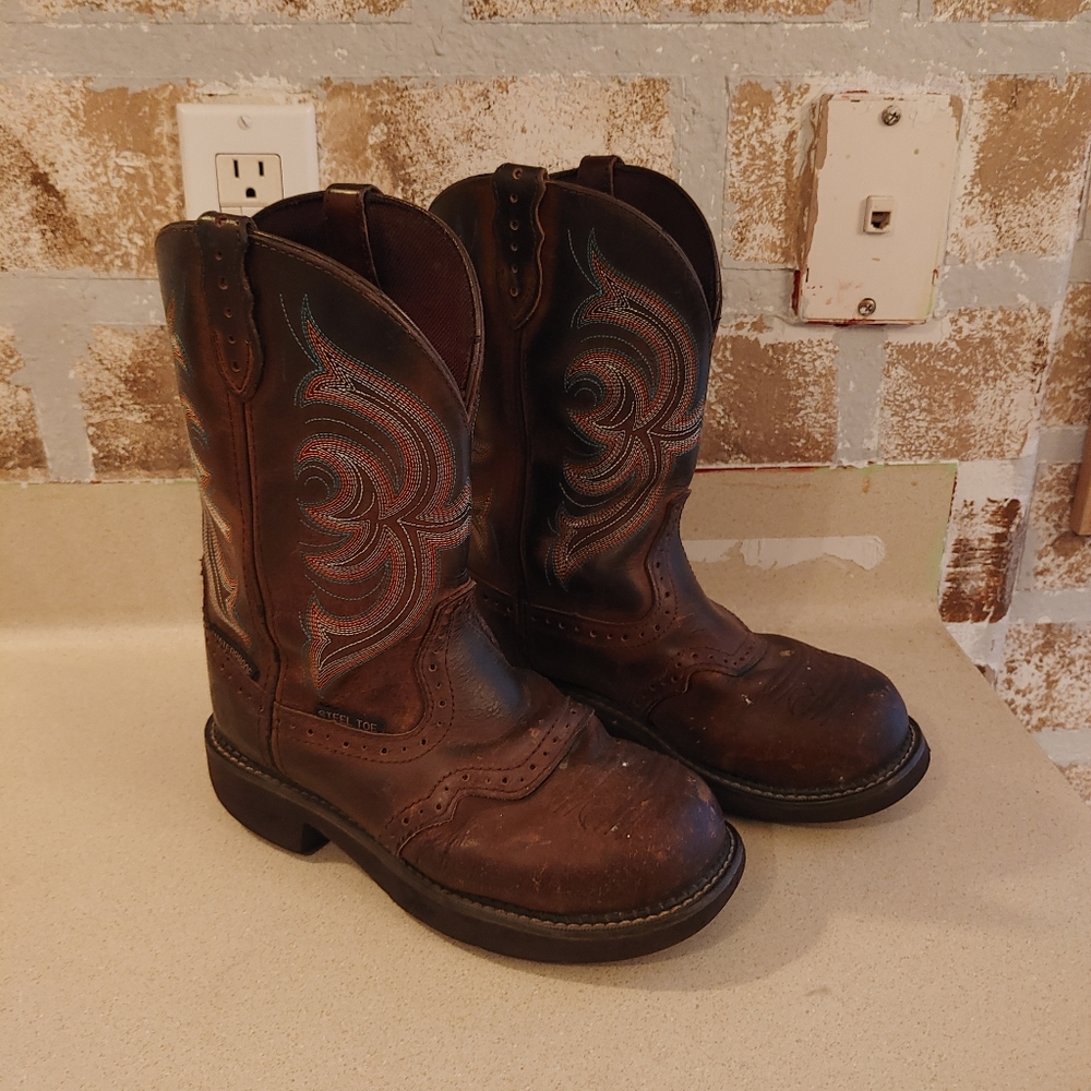 JUSTIN Gypsy steel toe boots